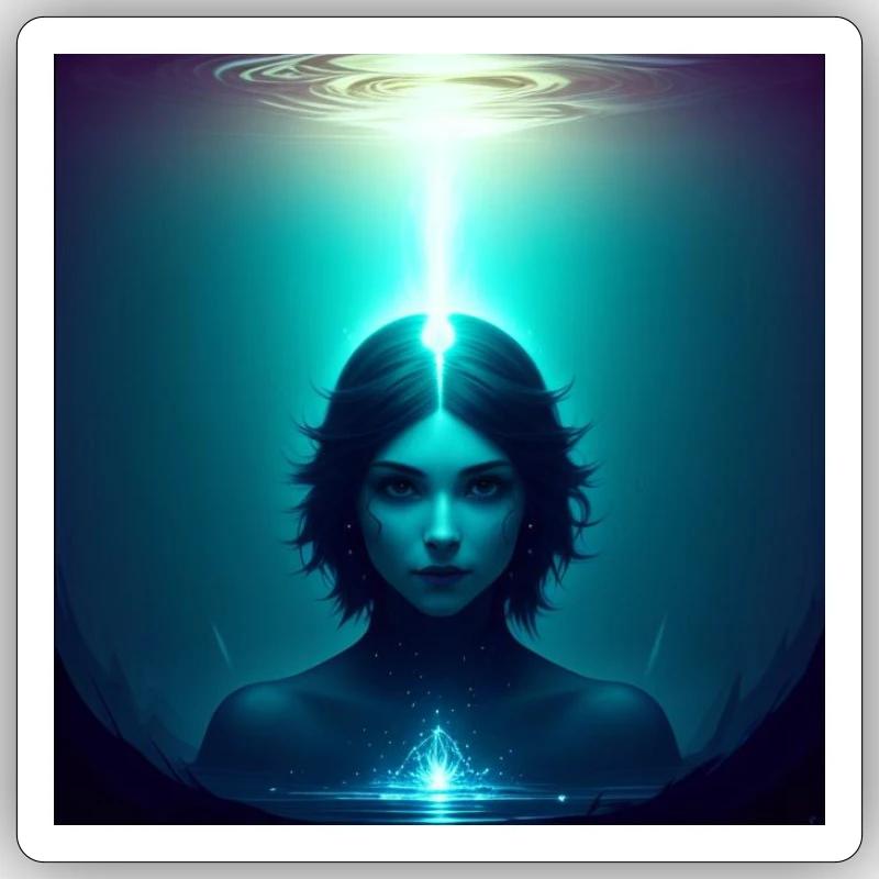 Ethereal Frontal Light Sticker size S (10 x 10 cm)