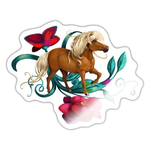 Camellia pony - Sticker