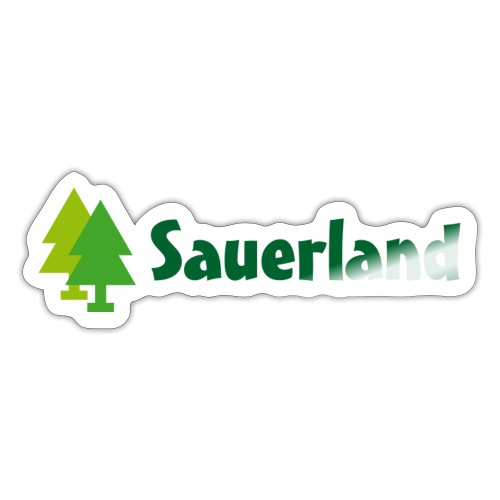 Sauerland -Schriftzug Tannen - Sticker