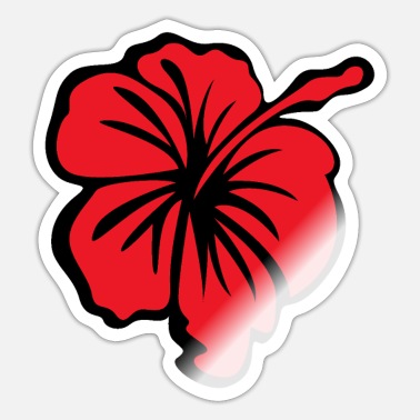 hawaiian flower' Sticker | Spreadshirt