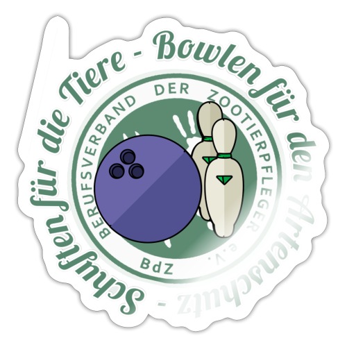 Bowling für den Artenschutz - Sticker