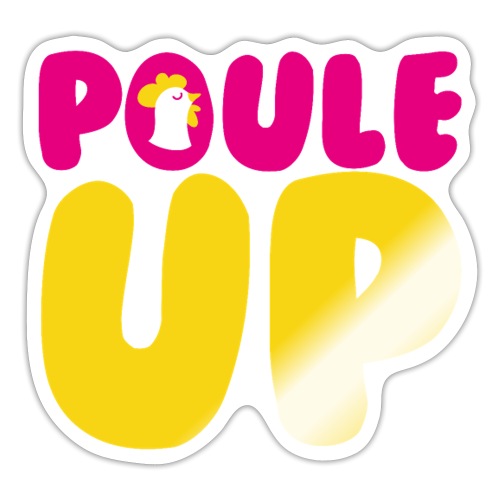 Poule Up - Autocollant