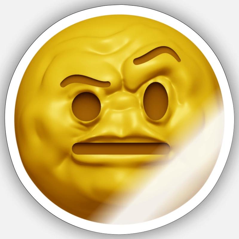 Skeptical moji Sticker size S (10 x 10 cm)