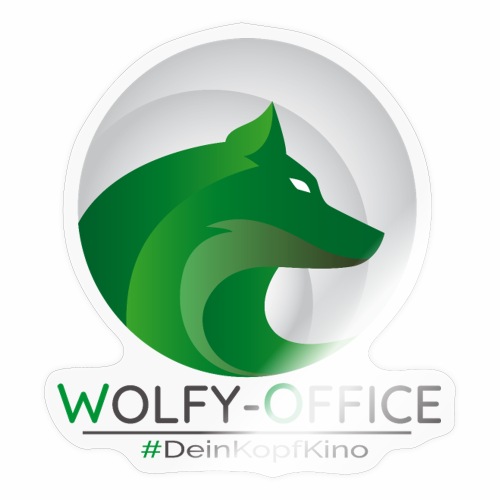 NewWolfyOfficeLogo-Dark - Sticker