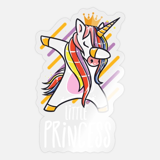 Dabbing dab unicorn dab gift birthday funny' Sticker | Spreadshirt