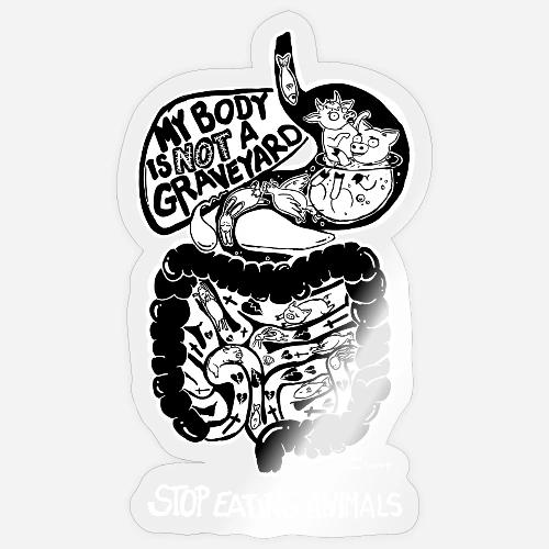 Graveyard - Sticker Größe S (10 x 10 cm)