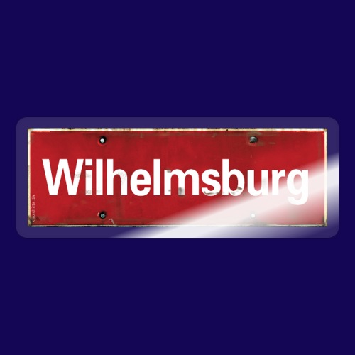 Hamburg Wilhelmsburg Ortsschild - Sticker