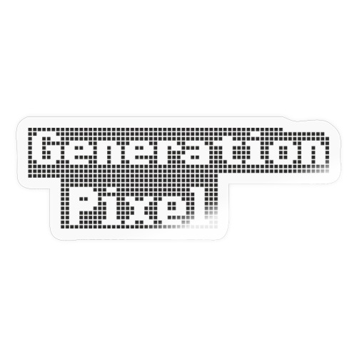 Generation Pixel black - Sticker