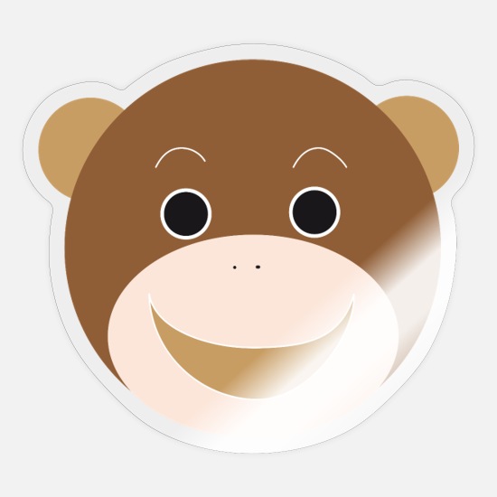 Monkey Face Gift for Monkey Lovers Children' Sticker | Spreadshirt