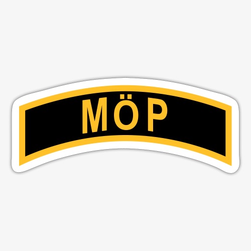 Militärt Överintresserad Person - MÖP-Båge - Klistermärke