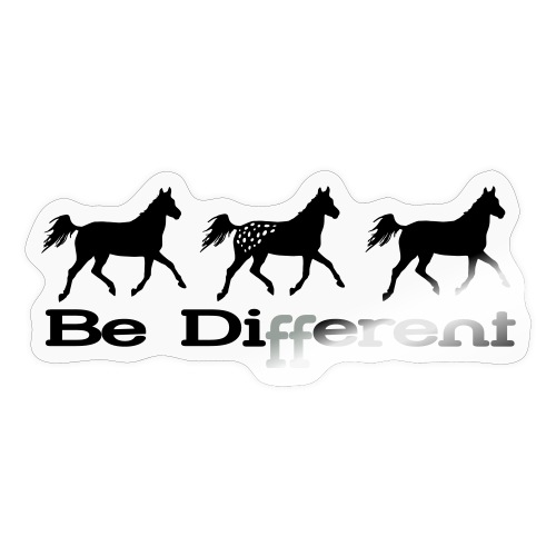 Be different..Appaloosa Pferd - Sticker