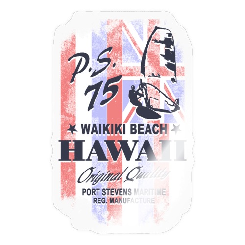 Hawaii Surfing - Hawaii Vintage Flag - Sticker