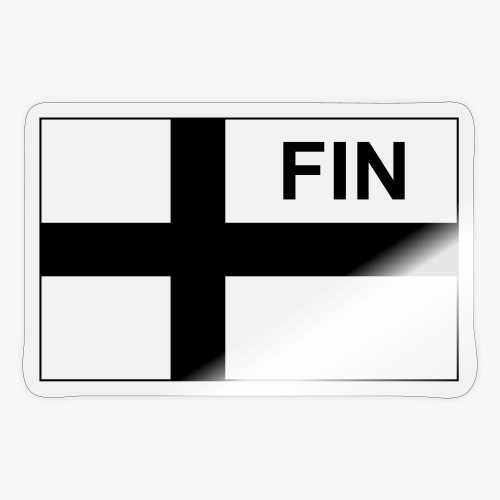 Finnish Tactical Flag FINLAND - Soumi - FIN - Klistermärke