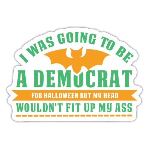 Ich wollte ein Demokrat zu Halloween sein - Sticker