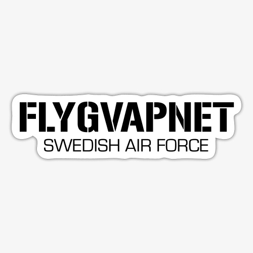 FLYGVAPNET - SWEDISH AIR FORCE - Klistermärke