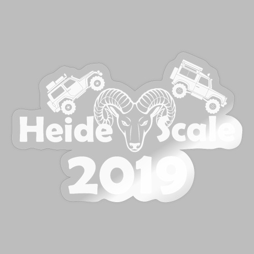 HeideScale 2019 weisser Aufdruck - Sticker