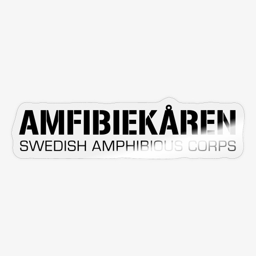Amfibiekåren -Swedish Amphibious Corps - Klistermärke