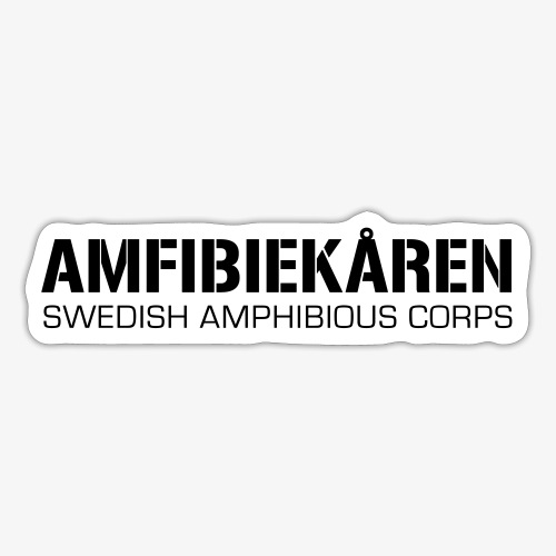 Amfibiekåren -Swedish Amphibious Corps - Klistermärke