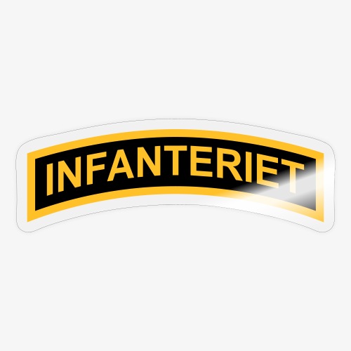 INFANTERIET 2-färg båge - Klistermärke
