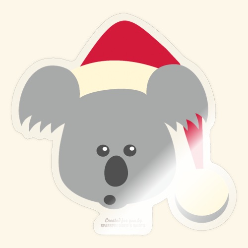 Weihnachten Design Koala Nikolaus - Sticker