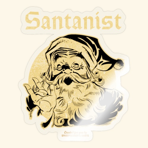 Ugly Christmas Design Santanist für Weihnachten - Sticker