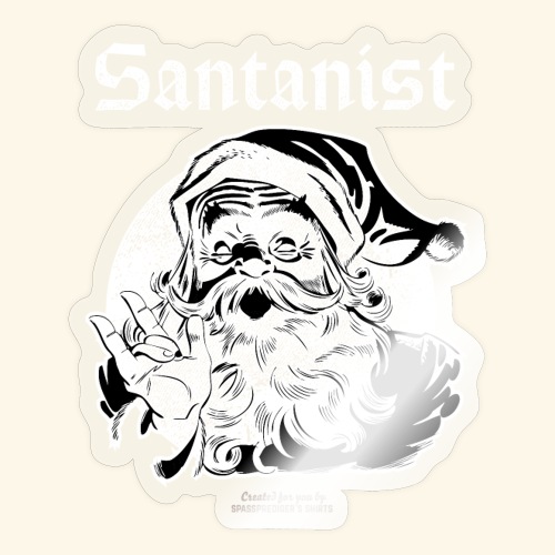 Ugly Christmas Santa Design Santanist - Sticker