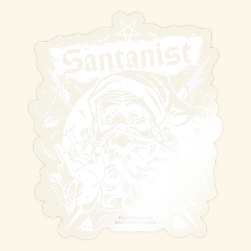 Ugly Christmas Design Santanist - Sticker