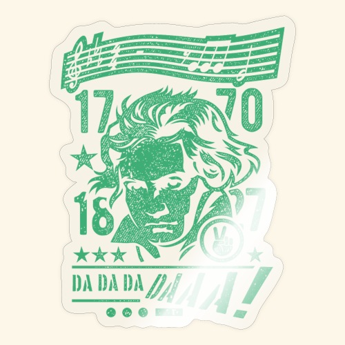 Beethoven T Shirt Beethovens Fünfte Symphonie - Sticker