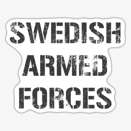 SWEDISH ARMED FORCES - Sliten - Klistermärke