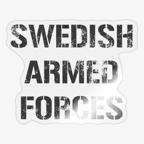 SWEDISH ARMED FORCES - Sliten - Klistermärke