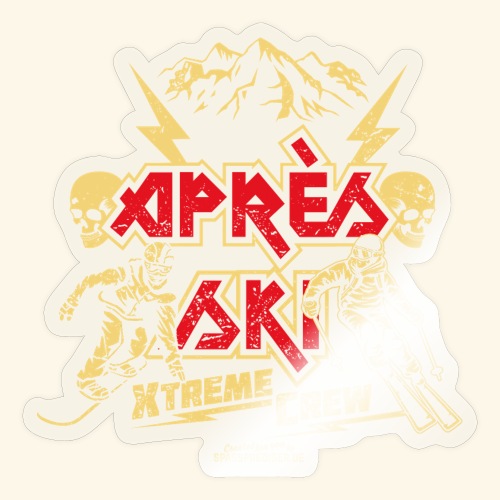Apres Ski Sprüche Design Xtreme Crew - Sticker