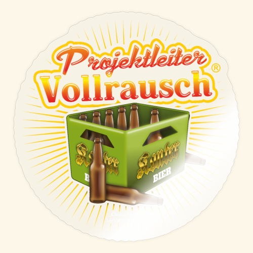 Bier Design Projektleiter Vollrausch® - Sticker