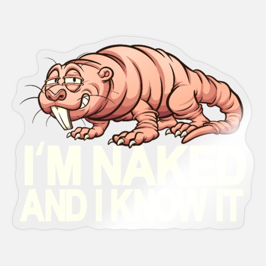 Naked mole rat rat funny ugly animal' Sticker | Spreadshirt