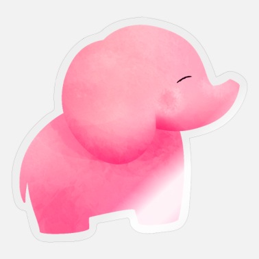 Cute cute elephant baby comic cartoon' Sticker | Spreadshirt