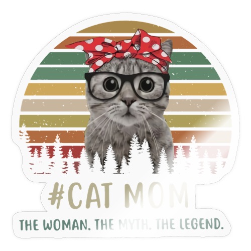 cat mom - Sticker