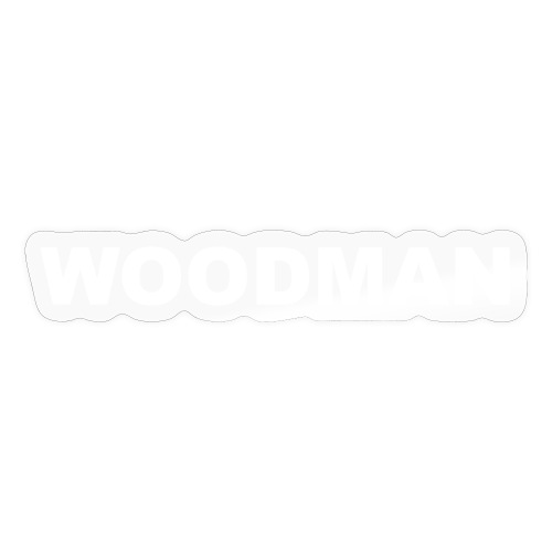 WOODMAN white - Sticker