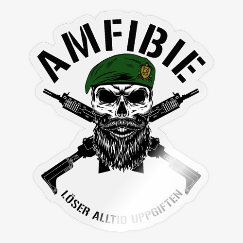 AMFIBIE - Korslagda Ak 5C - Klistermärke
