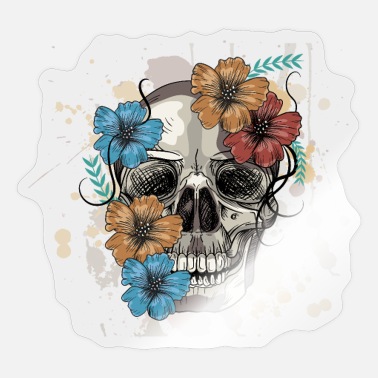 Tatuaje de calavera calavera con flores' Taza | Spreadshirt