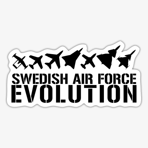 Swedish Air Force Evolution - Klistermärke