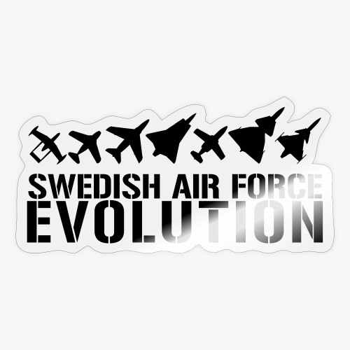 Swedish Air Force Evolution - Klistermärke