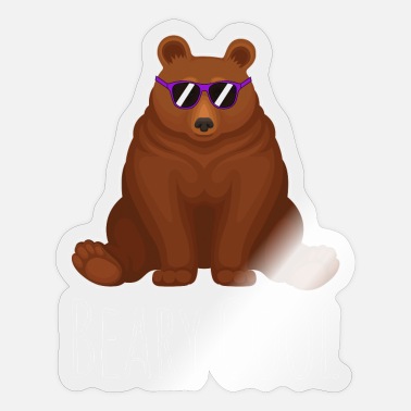 Cool Bear Beary Cool' Sticker | Spreadshirt