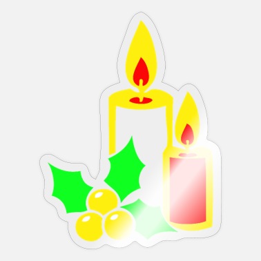 Candles Advent Christmas Season Advent Candles' Sticker | Spreadshirt