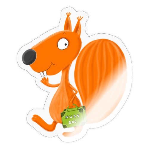 Eichhörnchen Nuss-Doc - Sticker