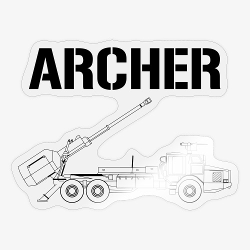 Artillerisystem ARCHER 15,5 cm - Klistermärke
