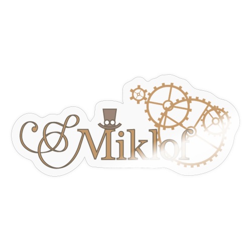 miklof logo gold outlined 3000px - Sticker