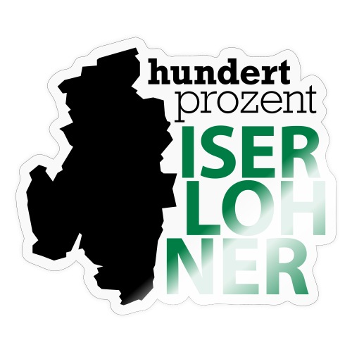 100% Iserlohner Stadtkarte - Sticker