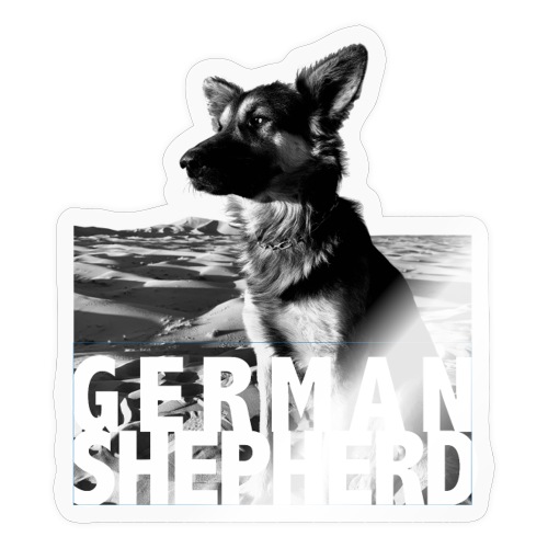 Love my German SHEPHERD DOG - Animal - Sticker