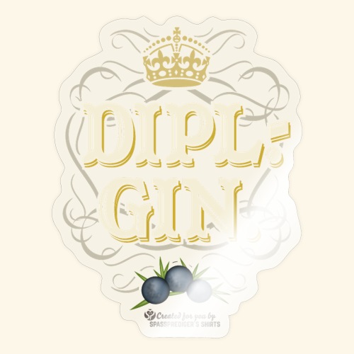 Gin Design Dipl.-Gin - Sticker