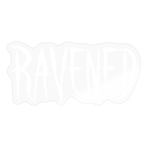 Ravened - White logo - Klistermärke