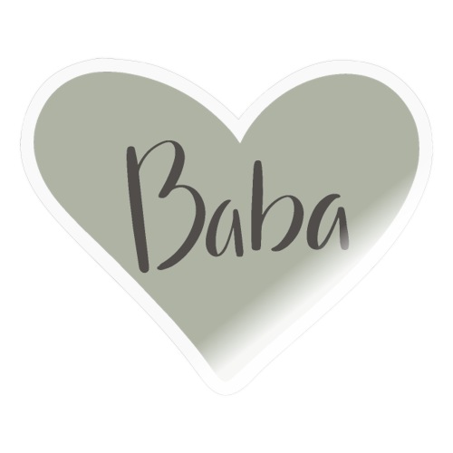 Baba - hjärta - Klistermärke